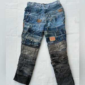 Mulan Strap Denim Jeans (custom made)